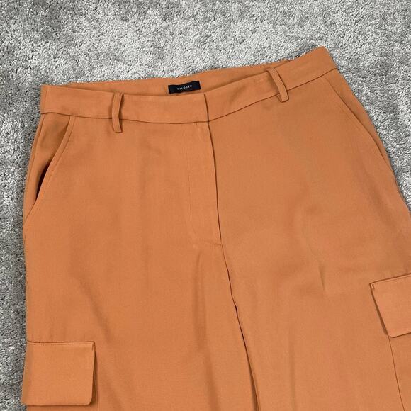 Halogen Wide Leg Cargo Pants in Warm Latte Womens Medium Utility Work Pants - Picture 6 of 10